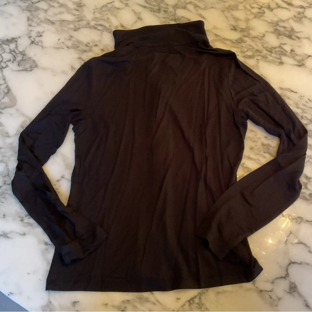 NWT JCrew Black Knit long-sleeve button-up top Sz XS Sold Out - Picture 6 of 11